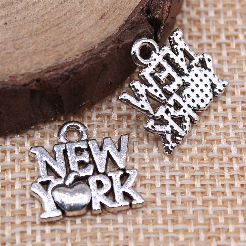 Jewelry Making New York - 40 piezas de dijes de Nueva