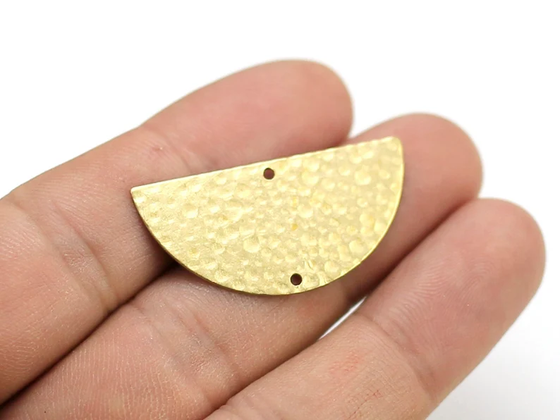 Jewelry Making Hammer - 10 piezas de dijes semicirculares para