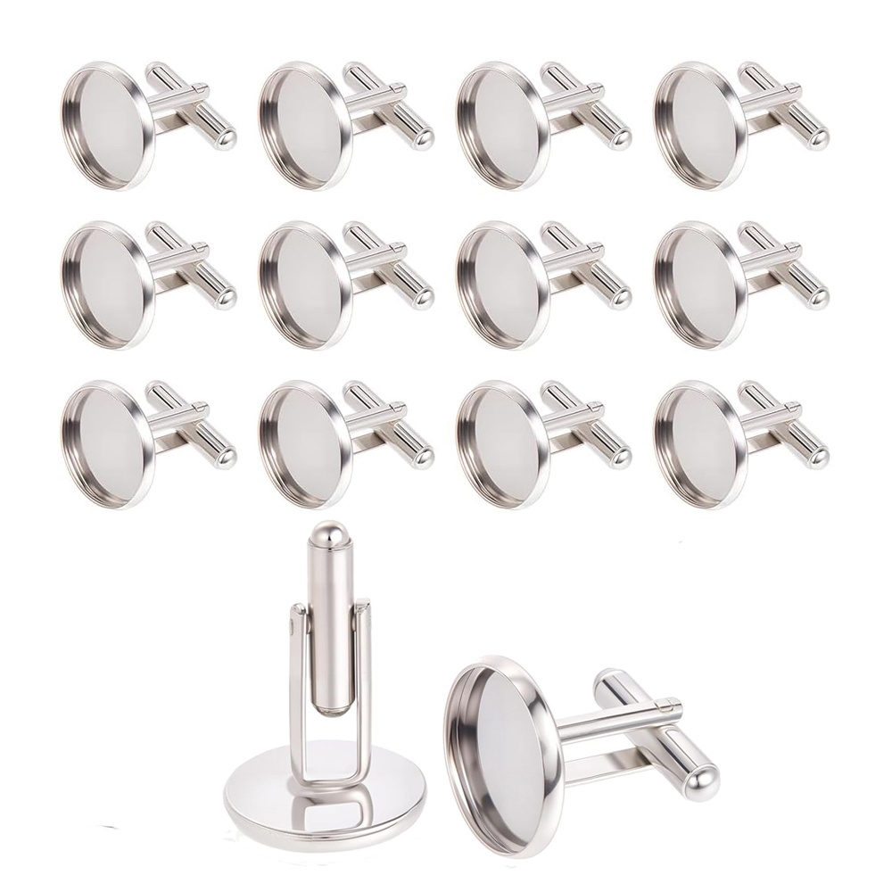 Jewelry Making Tray - 20 unidades de bases redondas de