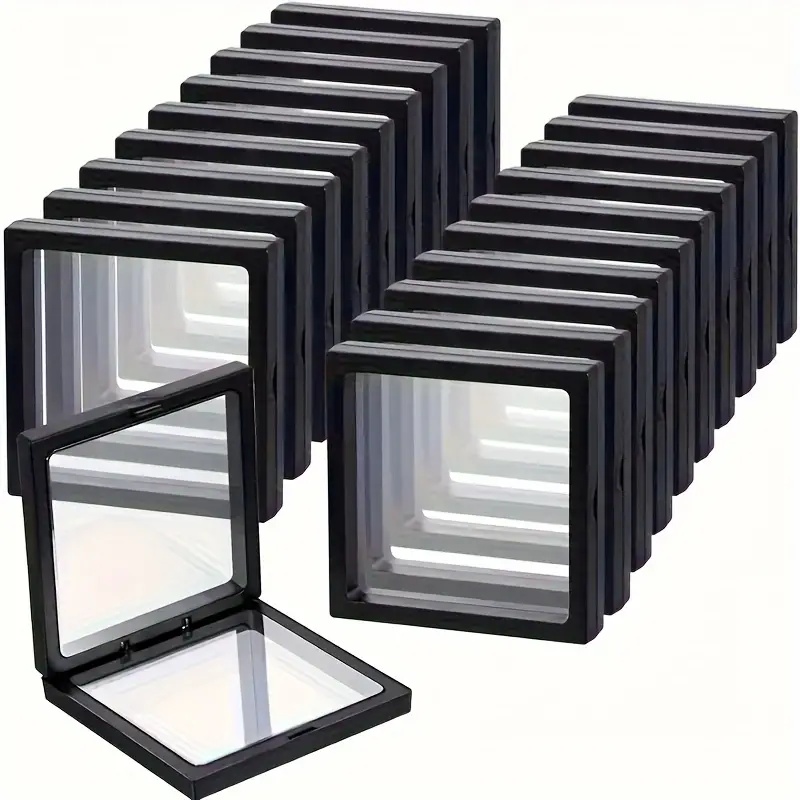 Jewelry Making Tray - 20 piezas Clearview 3D vitrinas flotantes