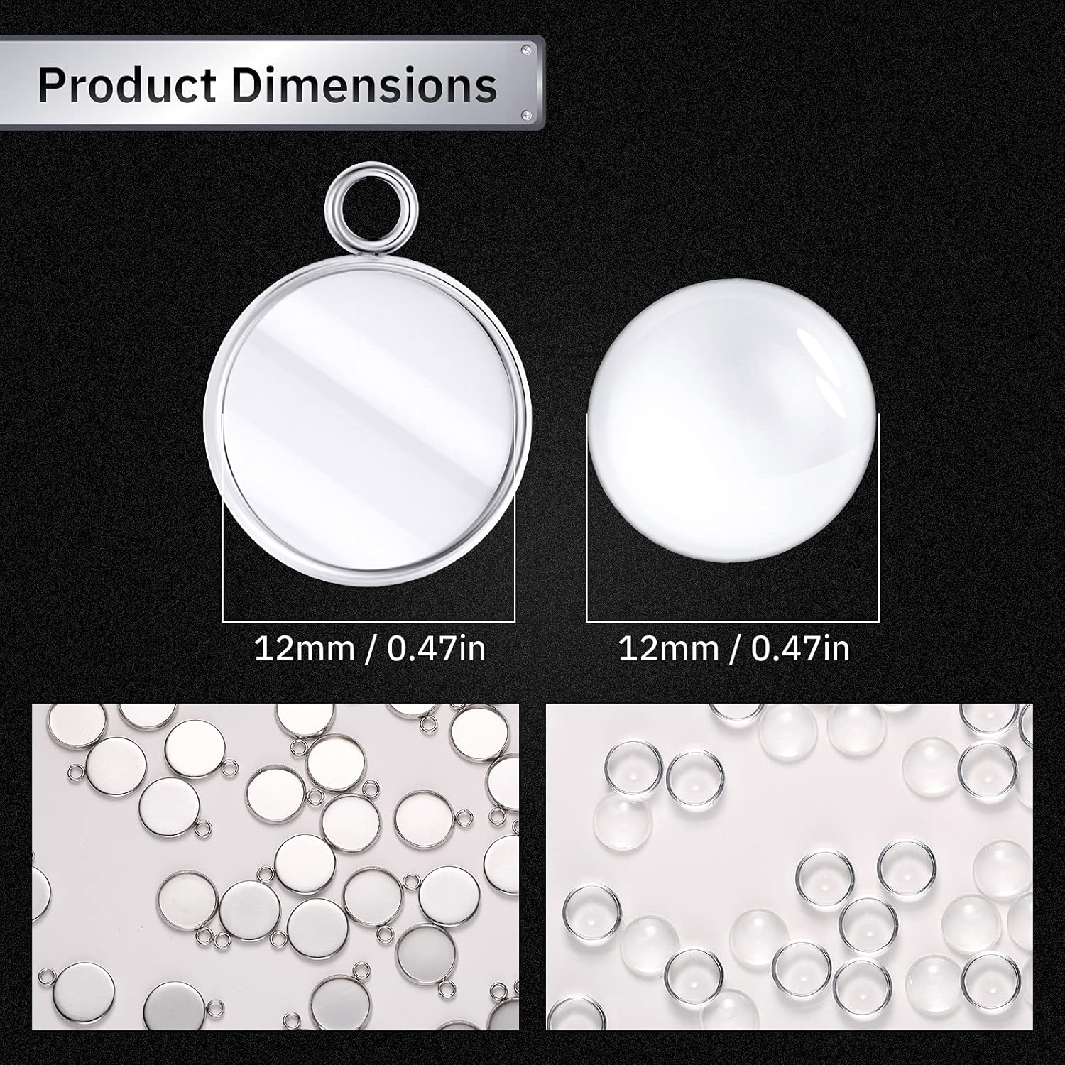 20 piezas de bandejas colgante - Jewelry Making Tray reseña y precio