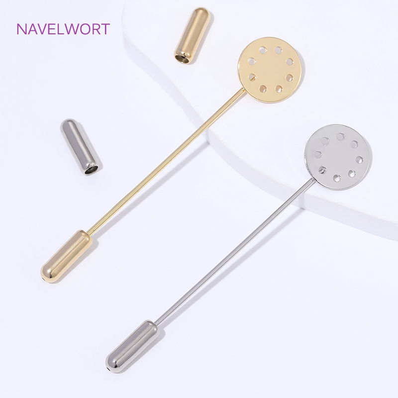 Broche largo chapado en oro de - Jewelry Making Tray reseña y precio