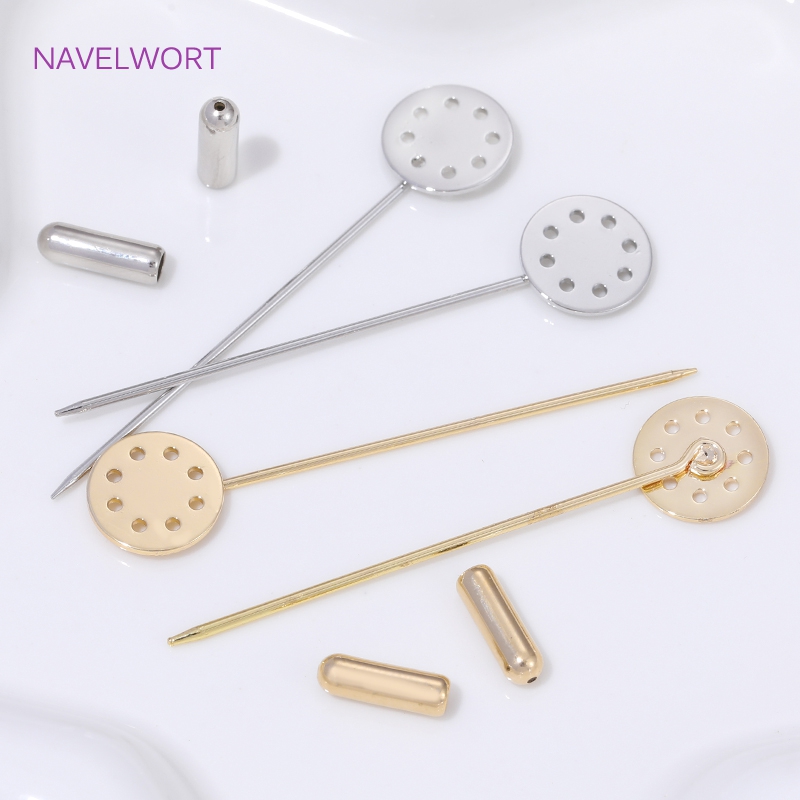 Broche largo chapado en oro de - Jewelry Making Tray reseña y precio