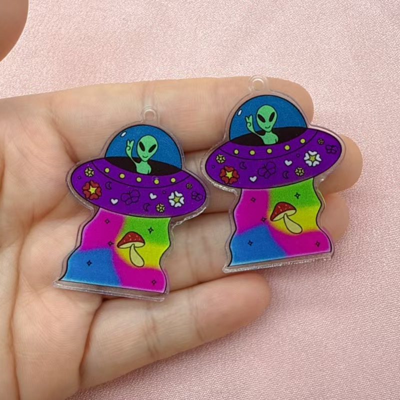 10 piezas de colgantes de acrí - Jewelry Making Party reseña y precio