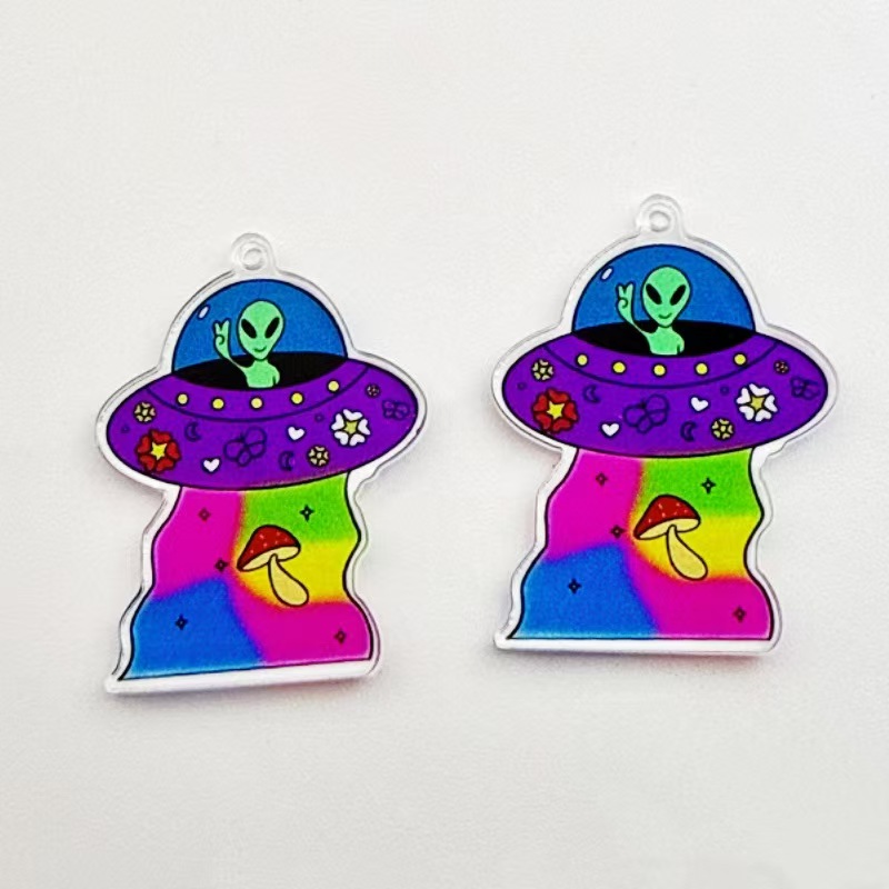 10 piezas de colgantes de acrí - Jewelry Making Party reseña y precio