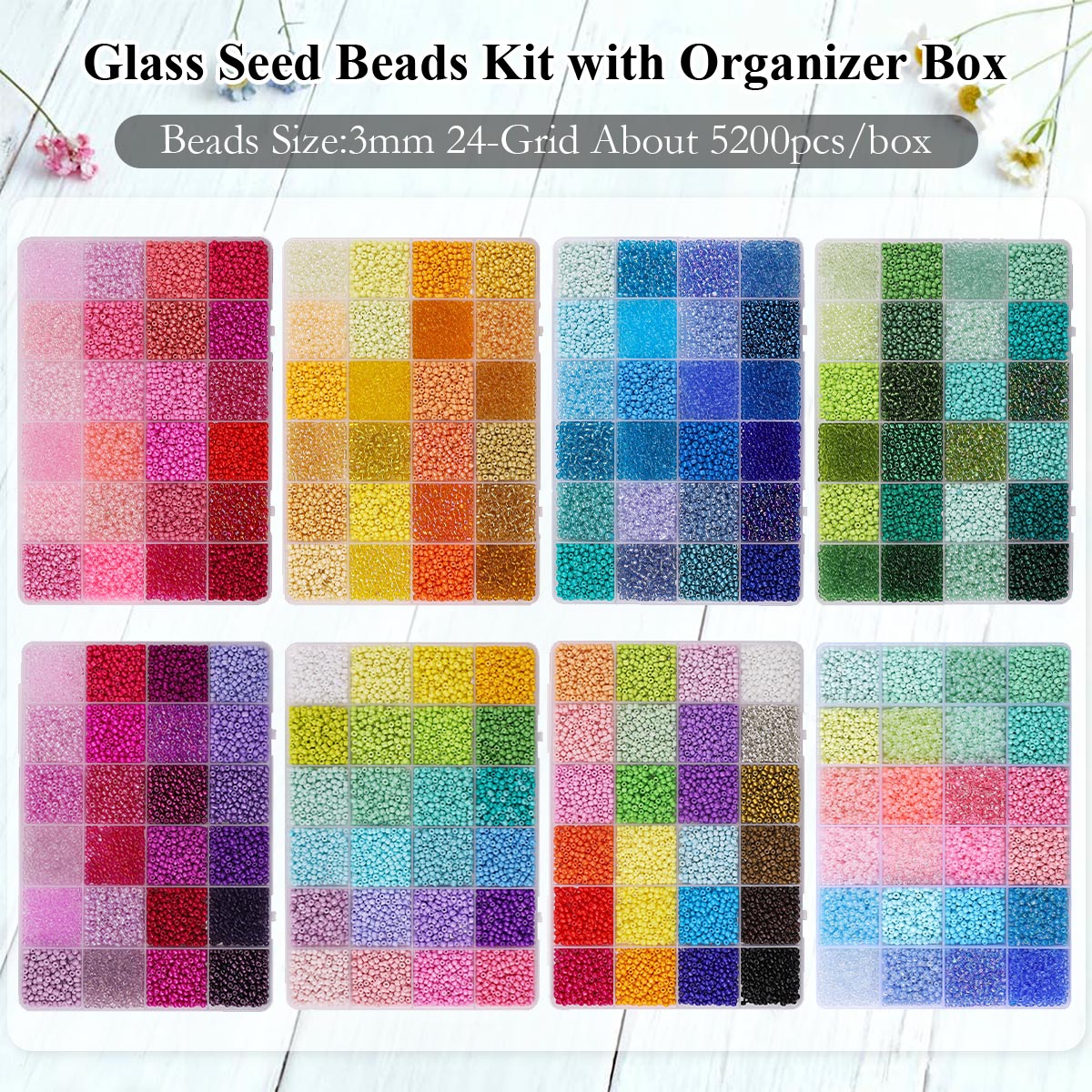 Kit de 5200 Cuentas de Vidrio  - Jewelry Making Course reseña y precio