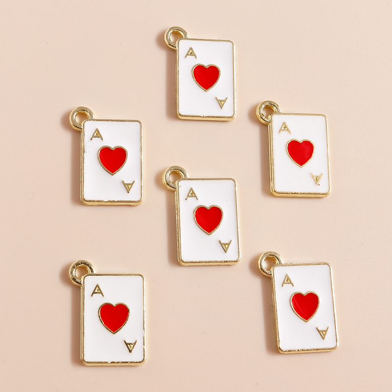 10 Uds. De dijes de póker Ace  - Jewelry Making Game reseña y precio