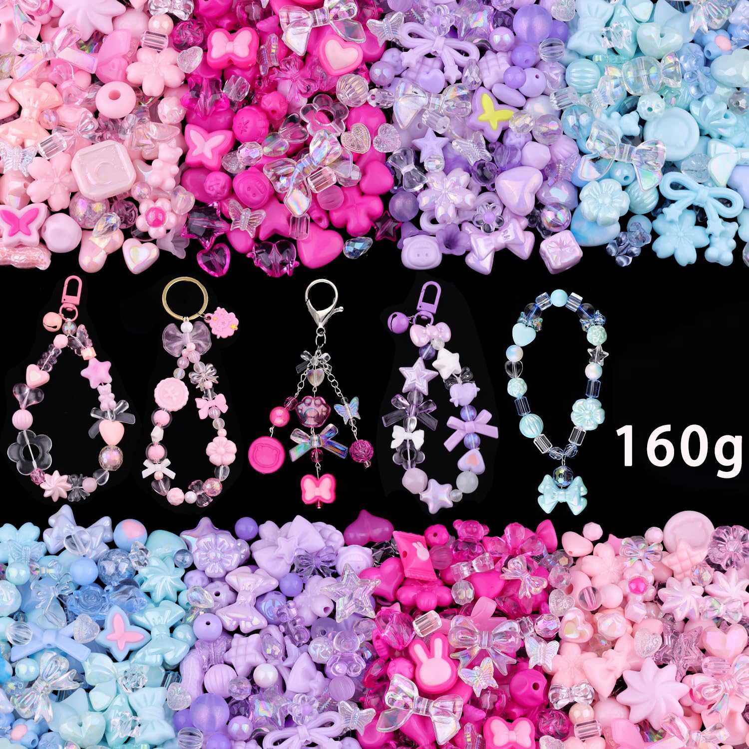 1 bolsa de cuentas acrílicas d - Jewelry Making Game reseña y precio