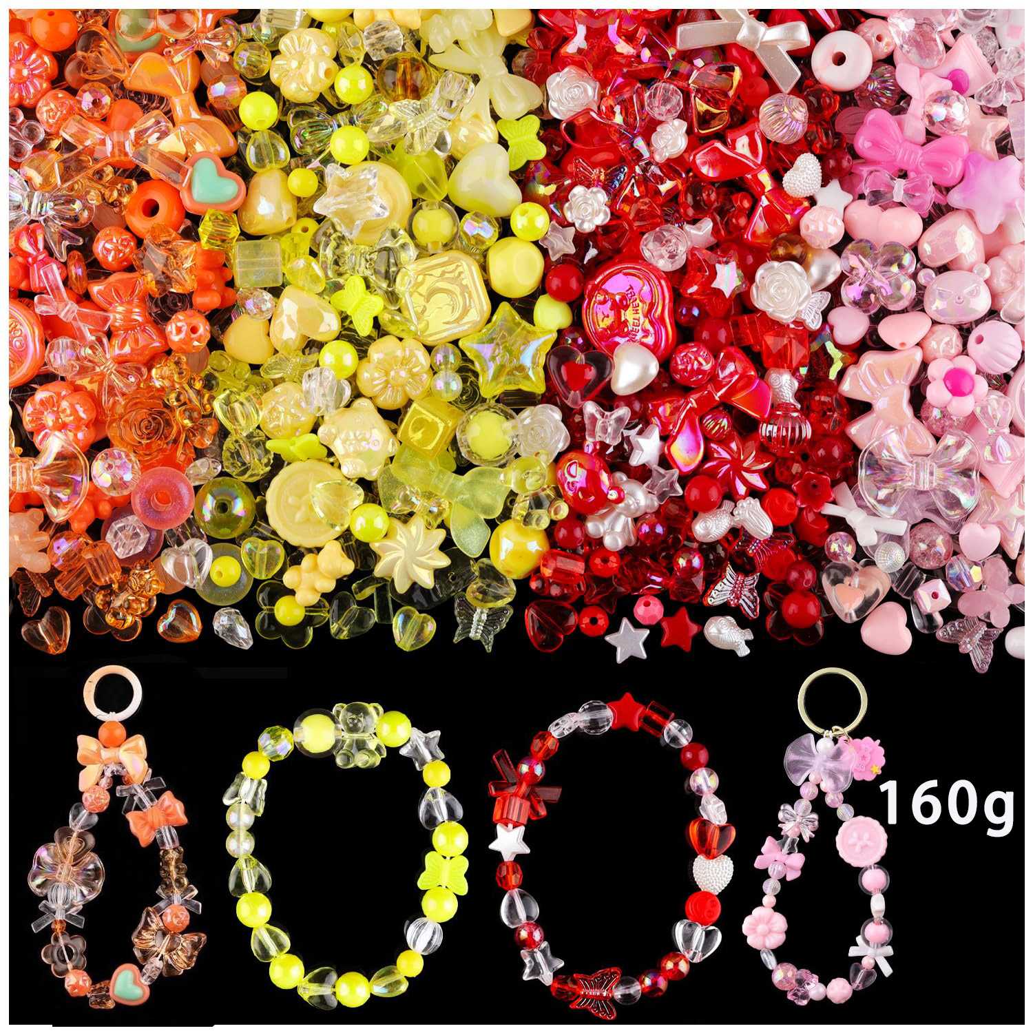 1 bolsa de cuentas acrílicas d - Jewelry Making Game reseña y precio